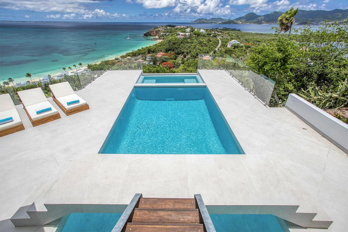 A louer villa 4 chambres Terres Basses Saint Martin_ Piscine - 5